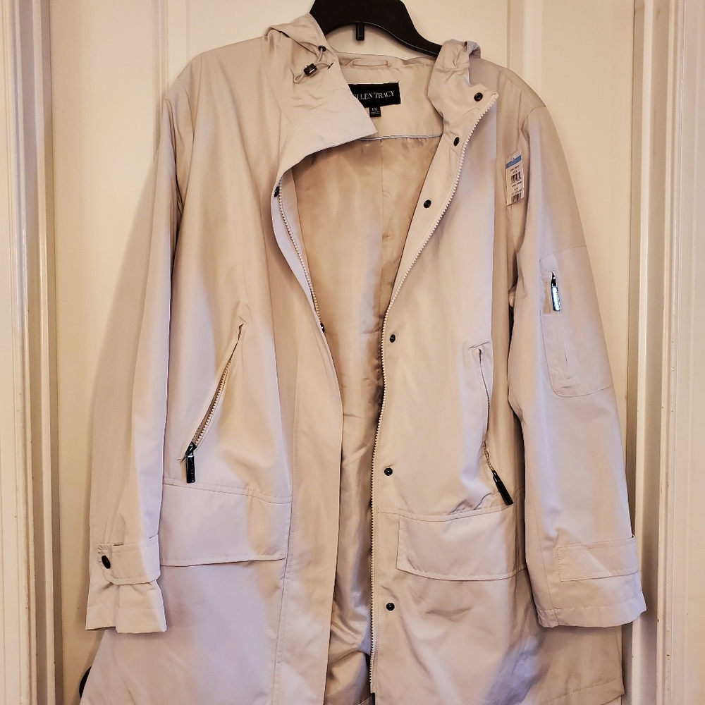 Ellen Tracy City Jacket with Hood size 1X - Picture 11 of 13
